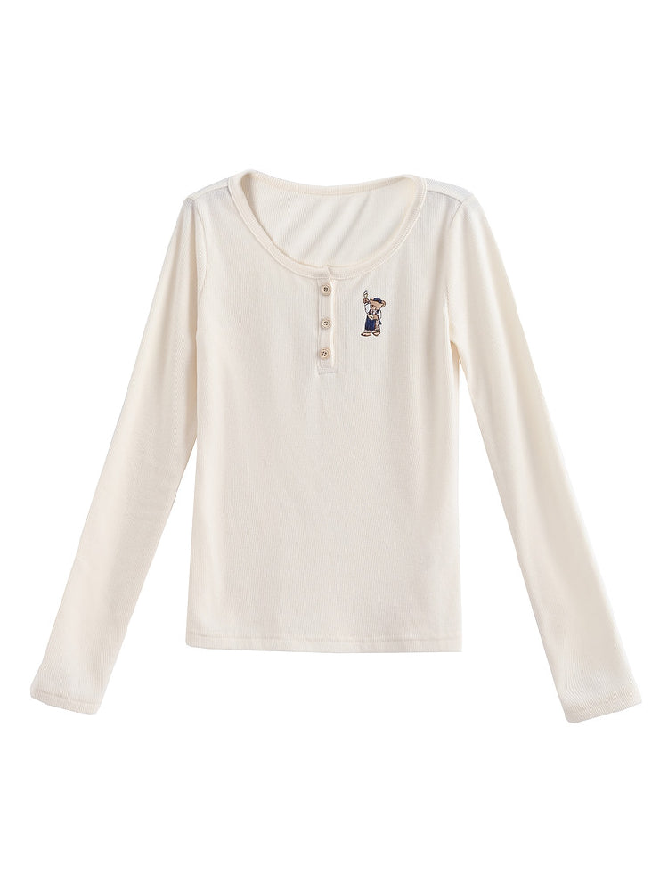 Morning Class Teddy Everyday Base Tee-Tops-ntbhshop