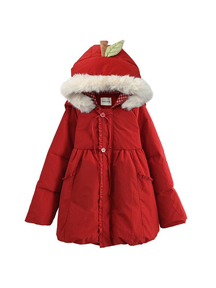 Apple Snow Puffer Coat-ntbhshop