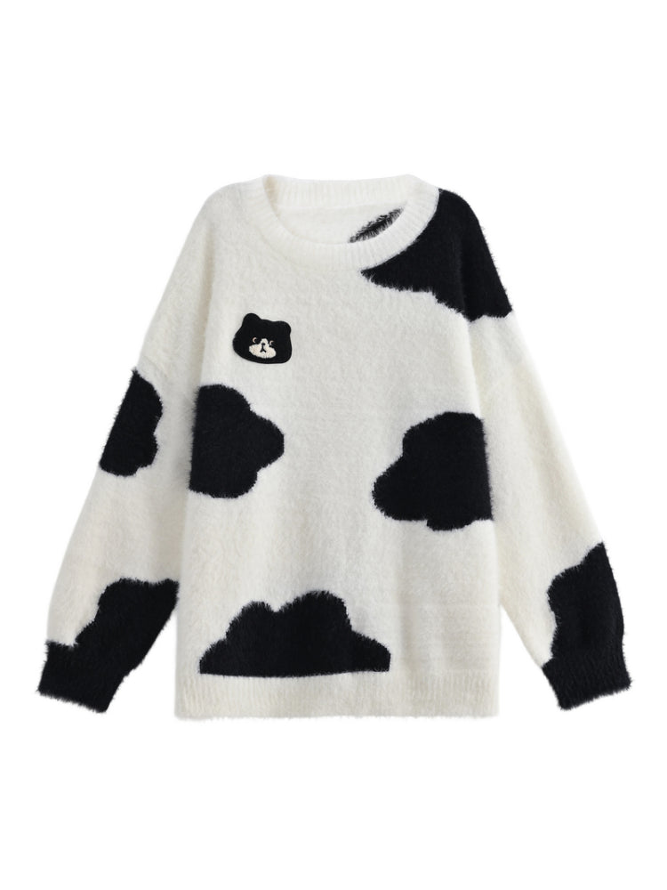 Black Kitten Sweater & Overall Pants-ntbhshop