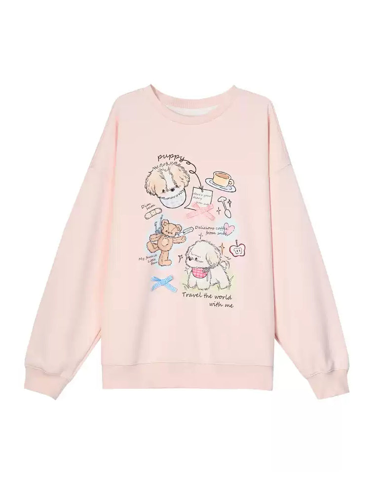 Honey Pup Sketch Sweatshirt & Hoodie-ntbhshop