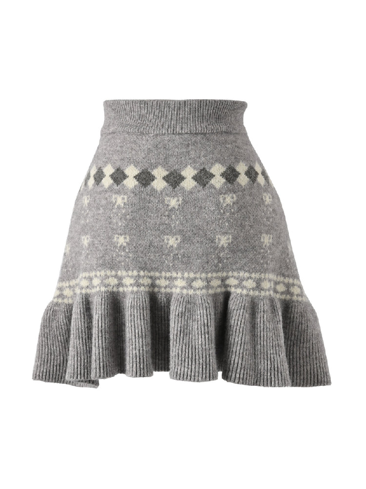 Snow Pup Knit Sweater & Skirt-ntbhshop