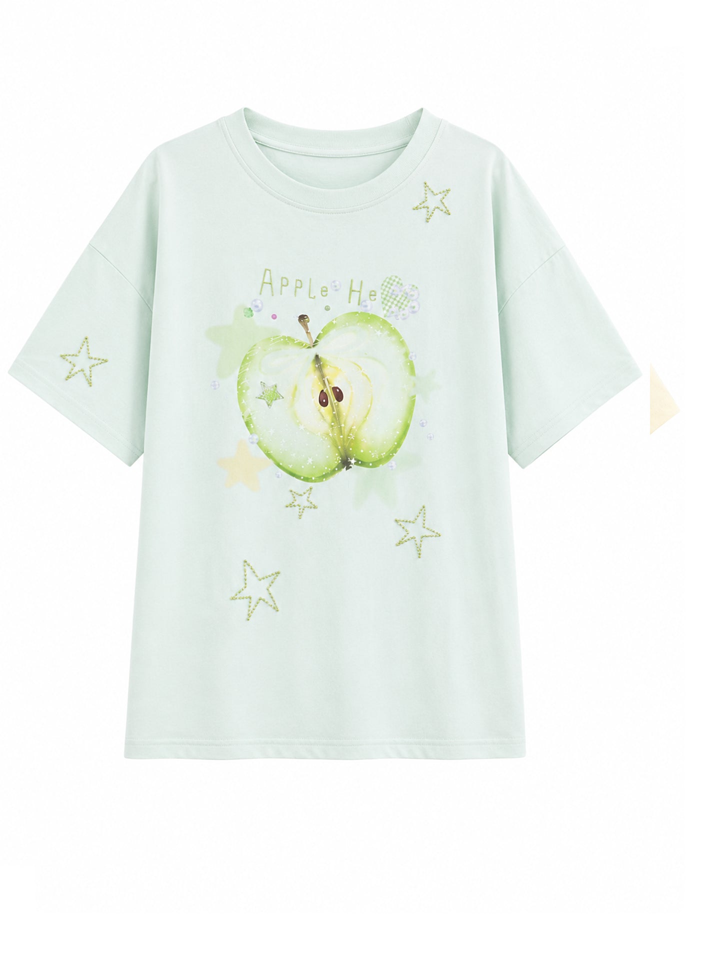 Green Apple Daydream Tees-Tops-ntbhshop