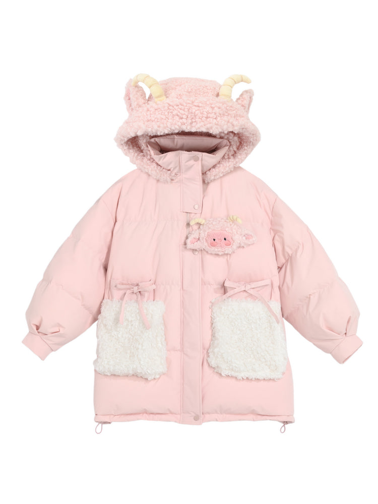 Blossom Pasture Lamb Puffer Coats-Outerwear-ntbhshop