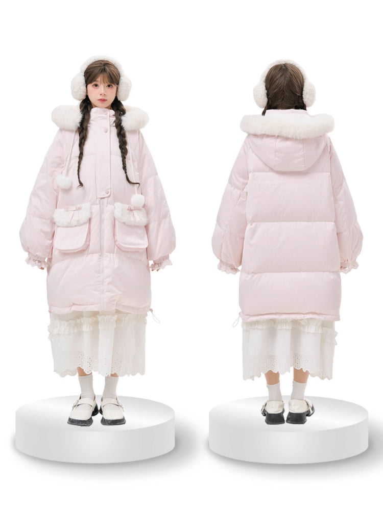 Cotton Candy Reversible Puffer Coat-ntbhshop