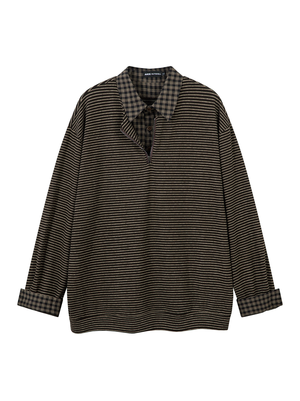 Maillard Stripe Layer Sweatshirts-Tops-ntbhshop