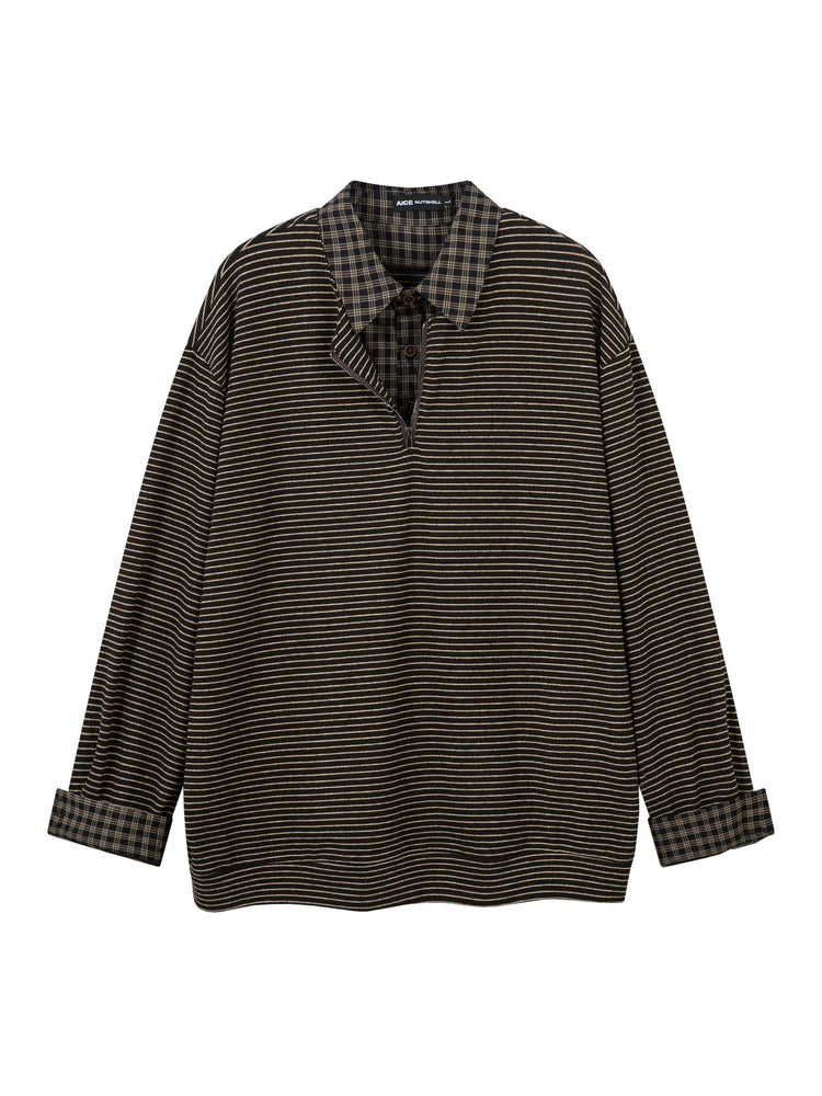 Maillard Stripe Layer Sweatshirts-Tops-ntbhshop