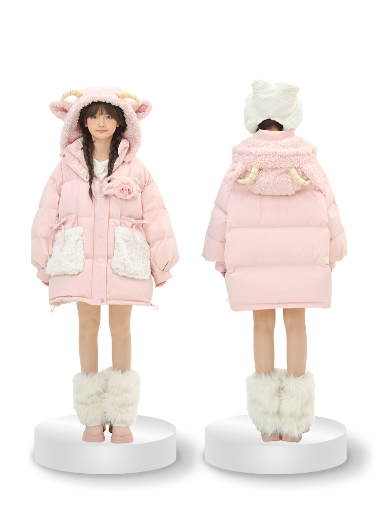 Blossom Pasture Lamb Puffer Coats-ntbhshop