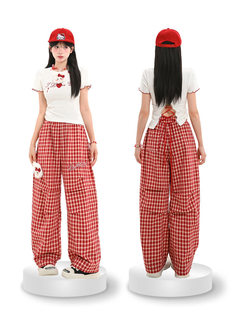Cherry Kitty Crop Tops-Tops-ntbhshop