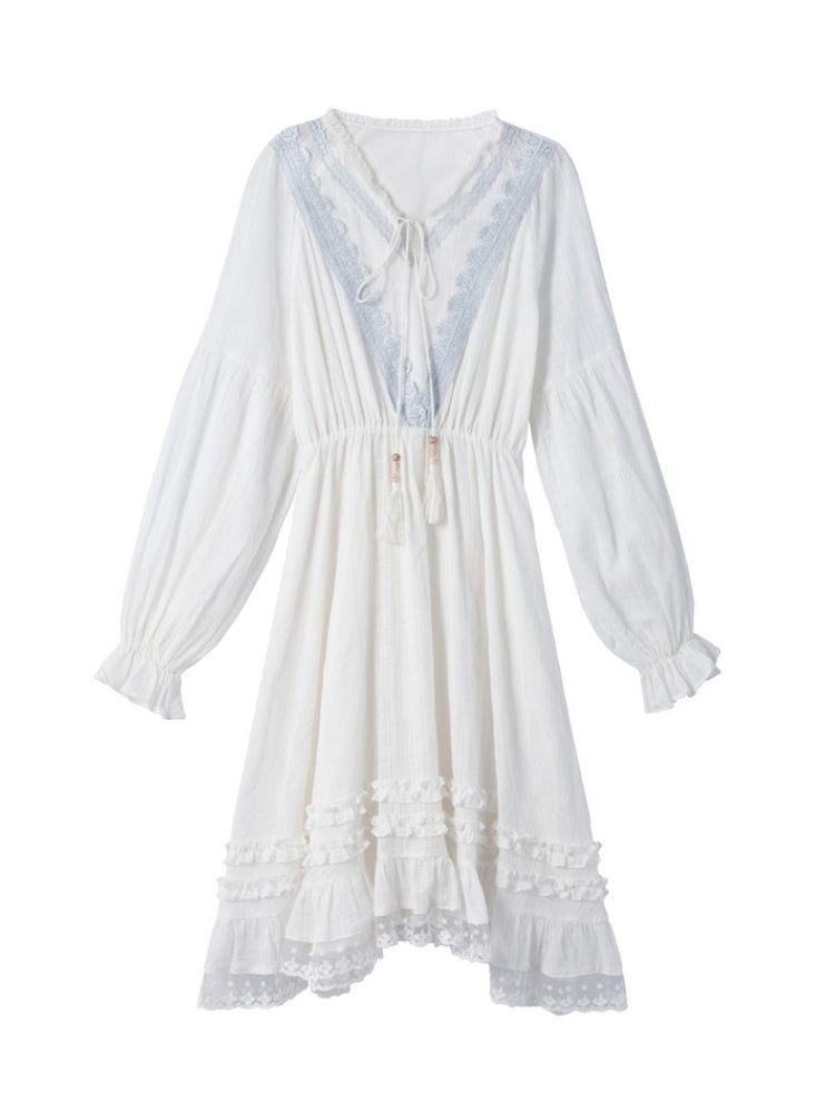 Willow Meadow Denim Vest & Cotton Dresses-Sets-ntbhshop