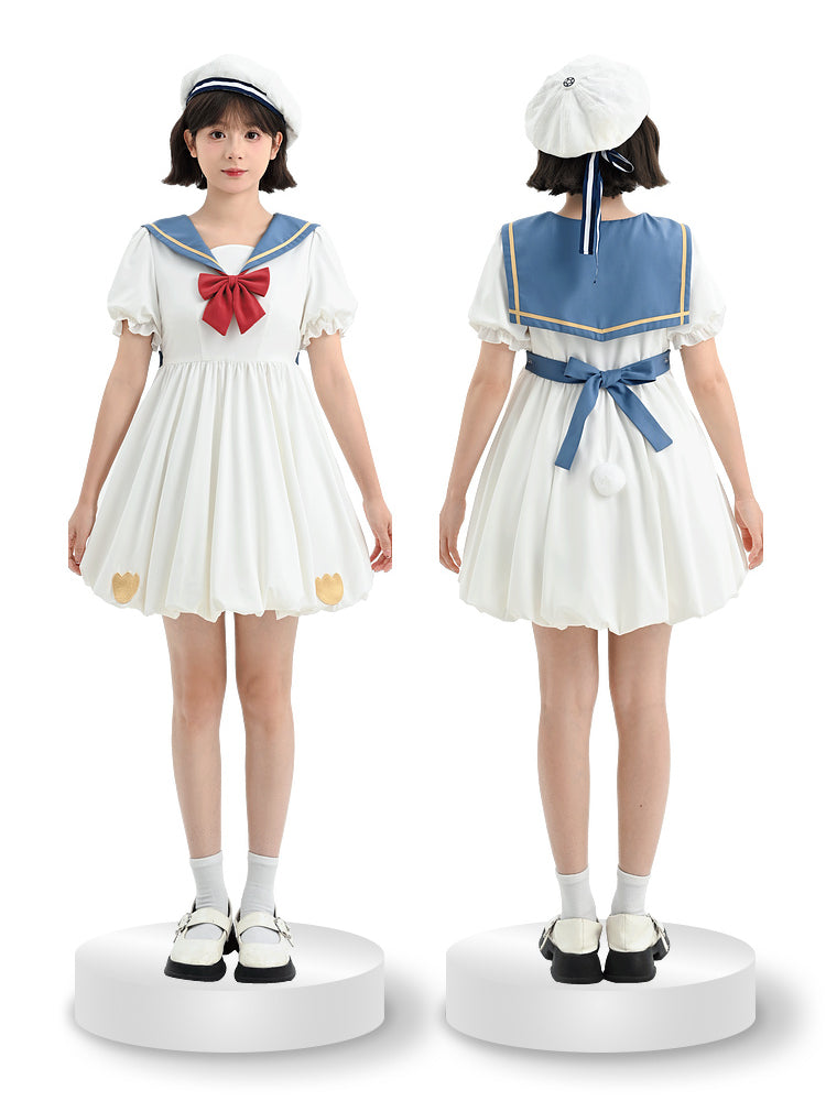 Princess Sailor Collar Bud Dress-ntbhshop