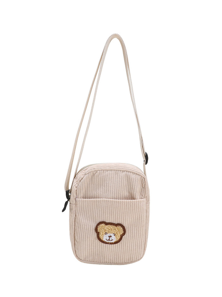 Brown Bear Corduroy Bags-ntbhshop