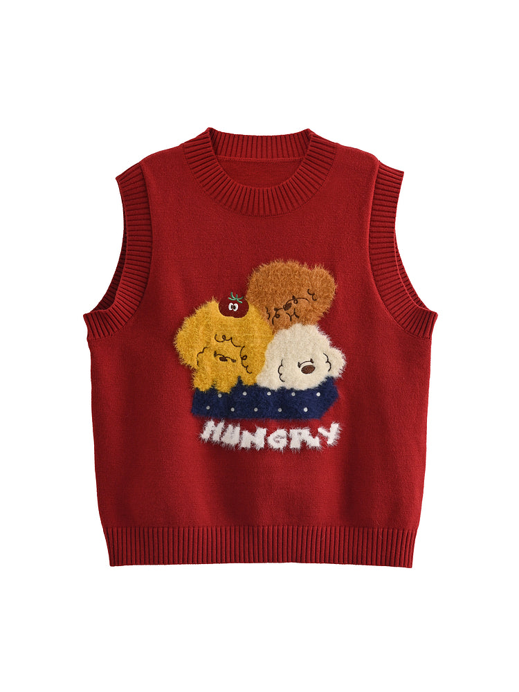 Puppy Picnic Hunger Knit Sweaters-ntbhshop
