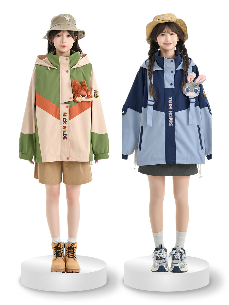 Judy & Nick Couple Camping Windbreaker Jackets-ntbhshop