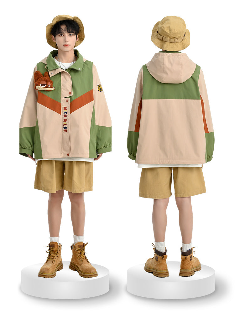 Judy & Nick Couple Camping Windbreaker Jackets-ntbhshop