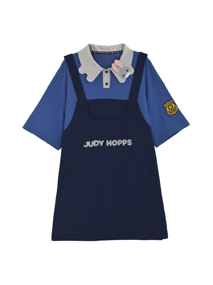 Judy & Nick Faux Two-Piece Loose Dresses-ntbhshop