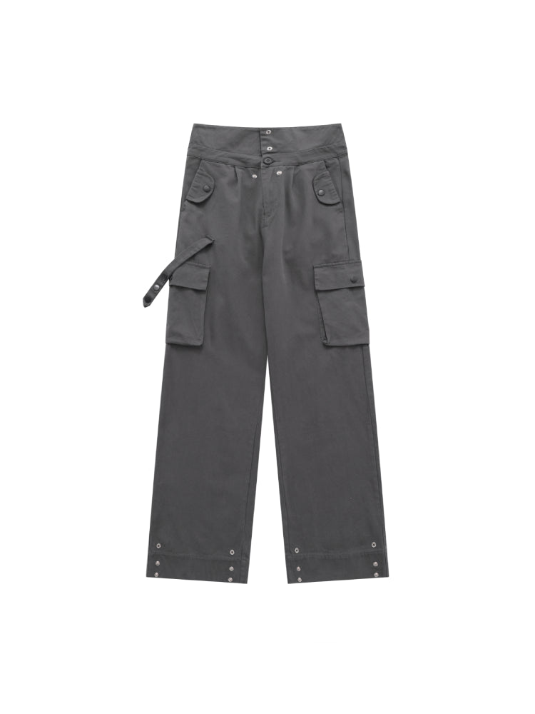 Y2K Style Loose Hip-Hop Mopping Pants-ntbhshop