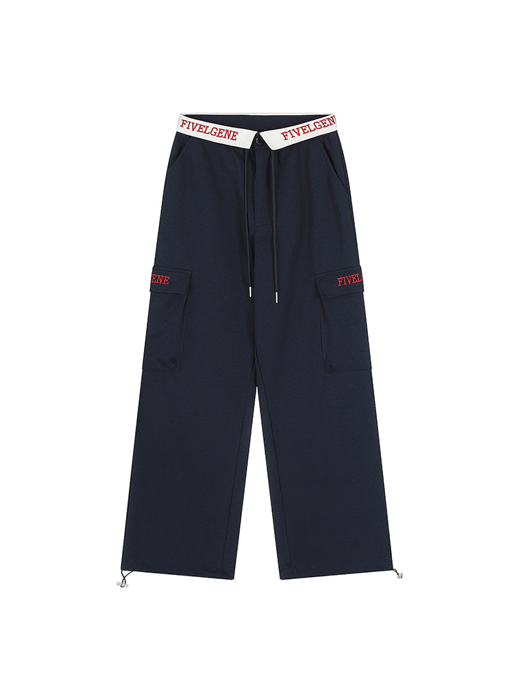 High Waist Loose Lapel Mopping Pants-ntbhshop