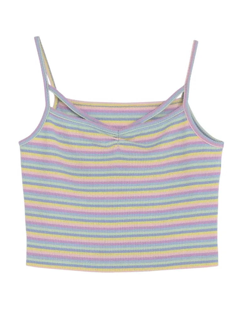 Kawaii Knit Cami Tops-ntbhshop