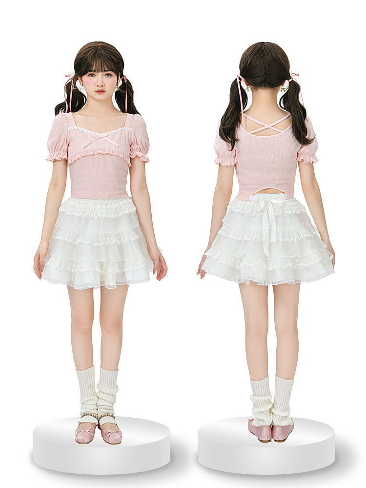 Angel Cloud Cake Skirt-Bottoms-ntbhshop