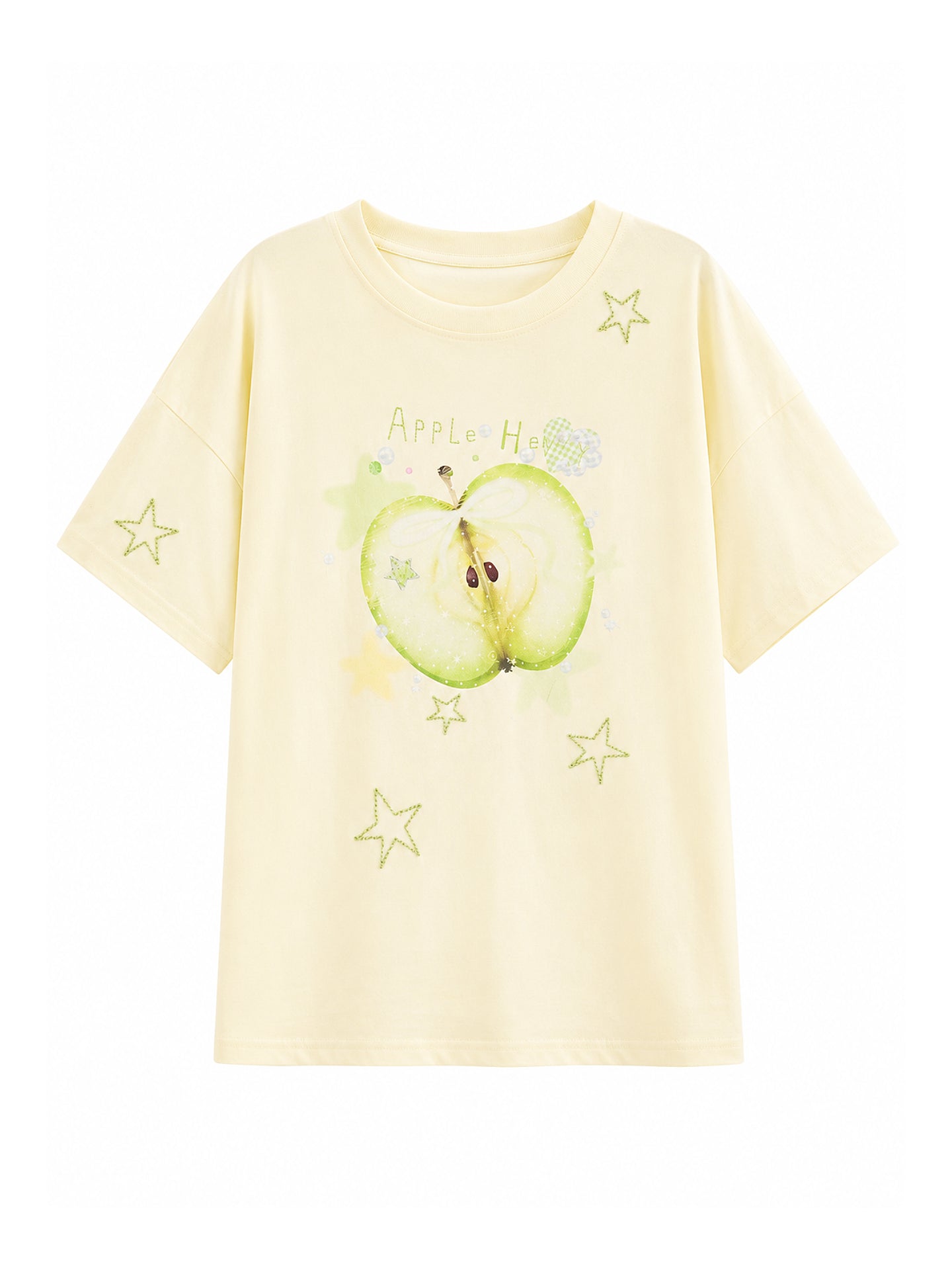 Green Apple Daydream Tees-Tops-ntbhshop