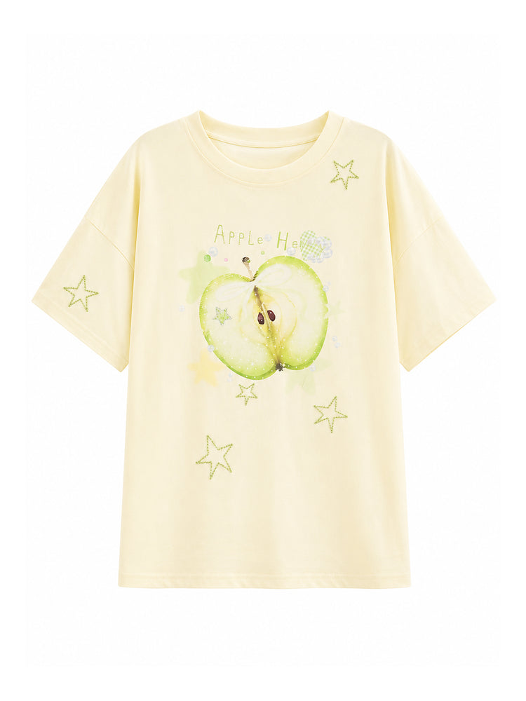 Green Apple Daydream Tees-Tops-ntbhshop
