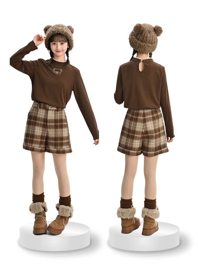 Brown Bear Cozy Base Turtleneck-ntbhshop