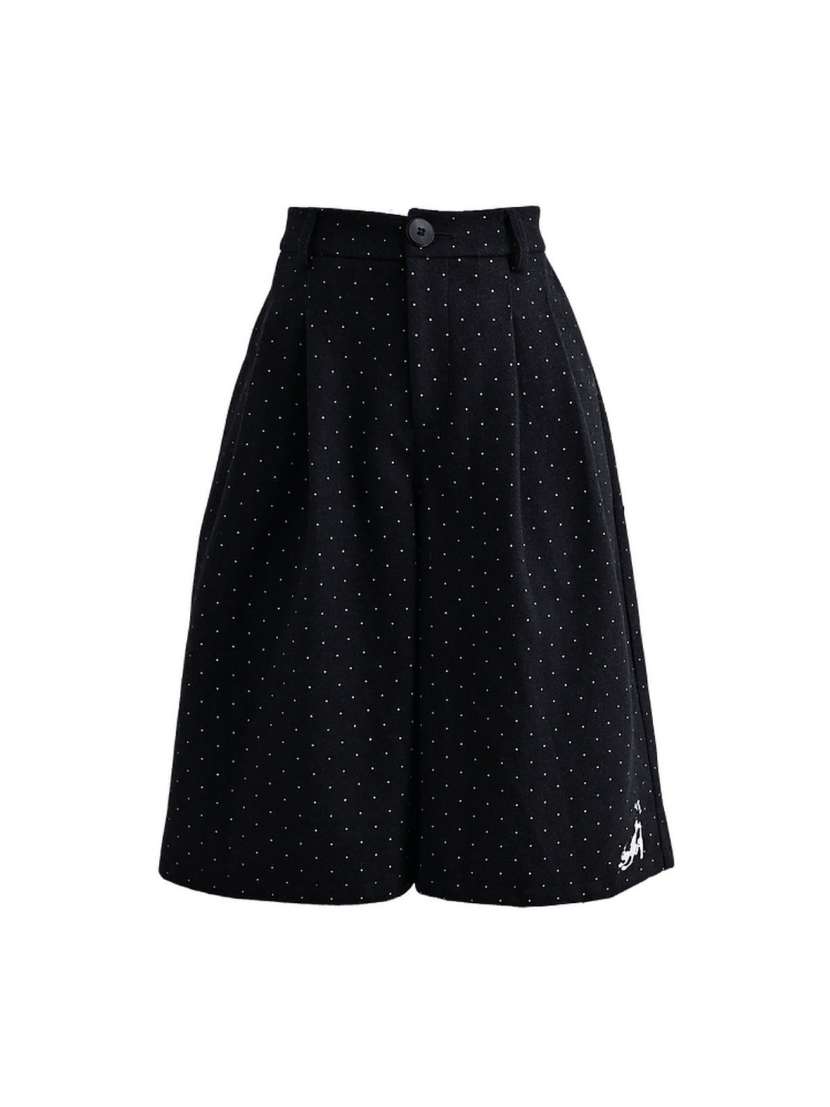 Nightfall Polka Pup Wool Shorts-ntbhshop