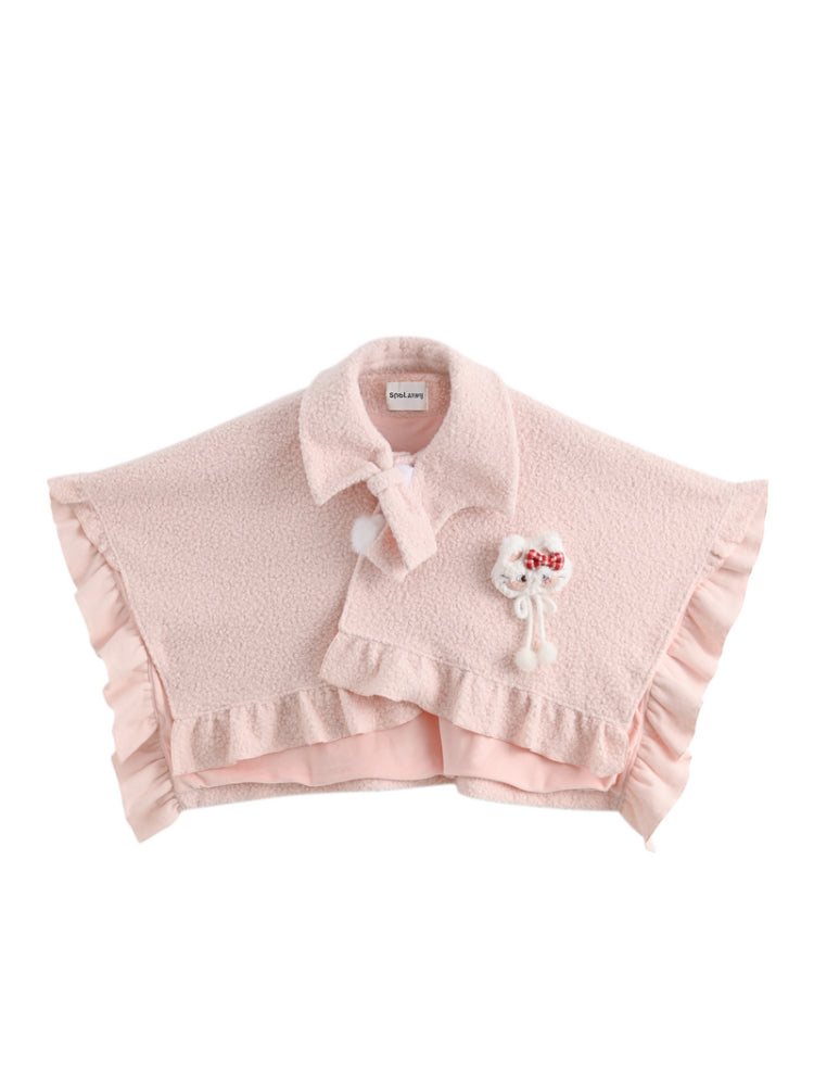 Purrfect Bow Wool Capes-ntbhshop