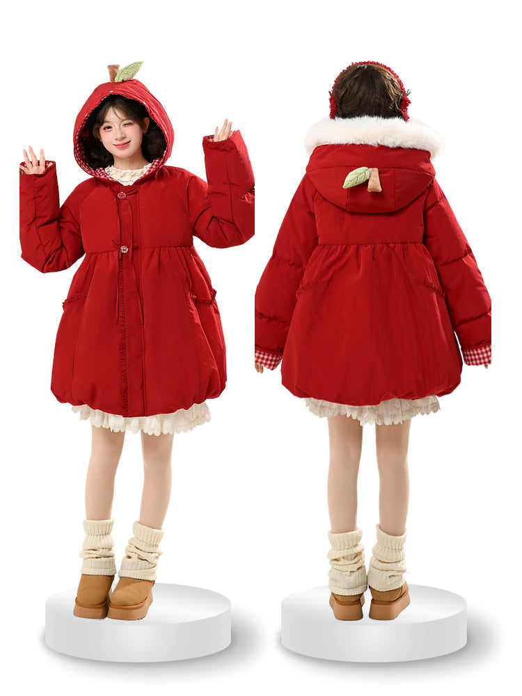 Apple Snow Puffer Coat-ntbhshop