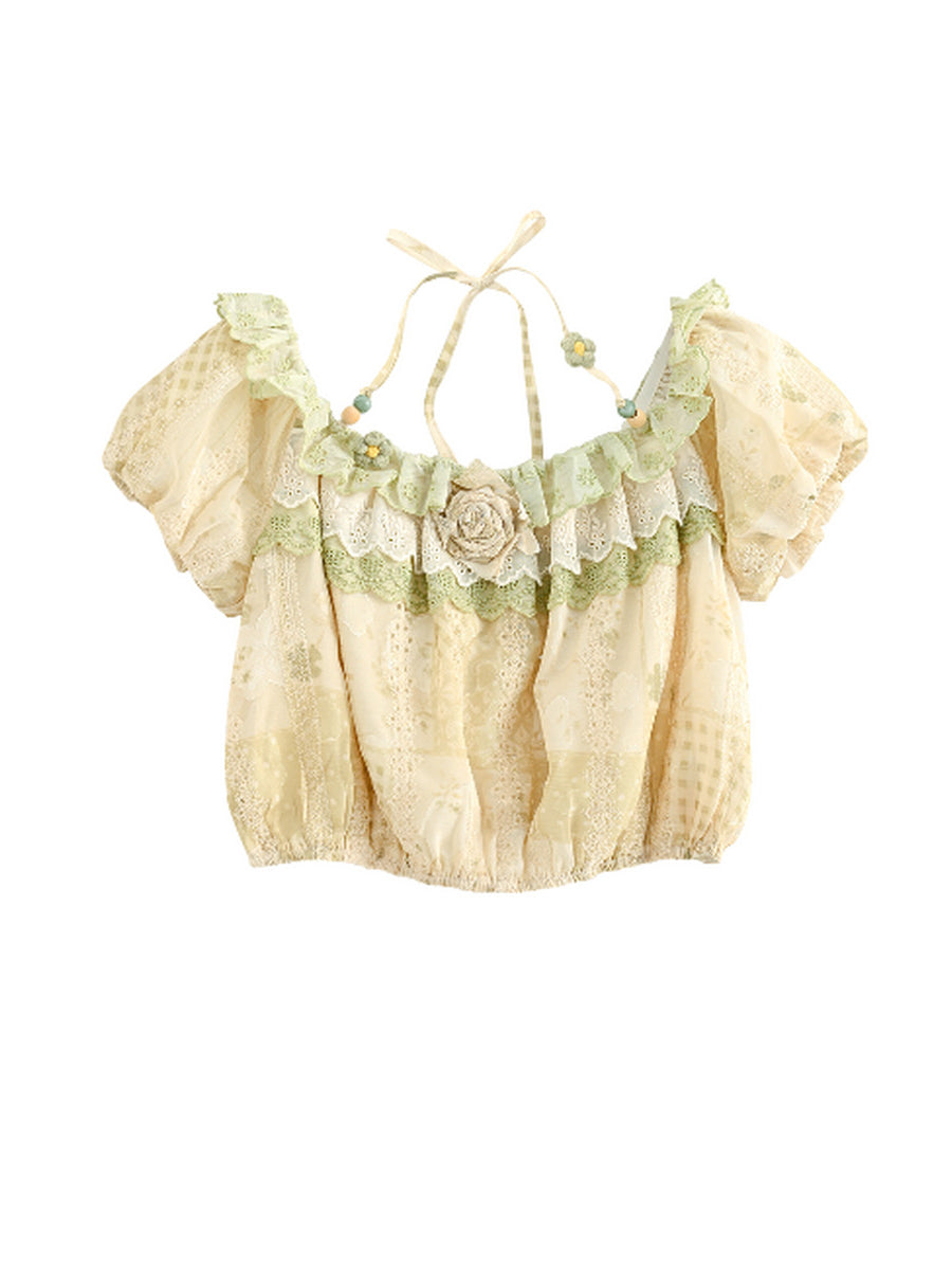 Sage Cottage Crop Top & Maxi Skirt-Sets-ntbhshop