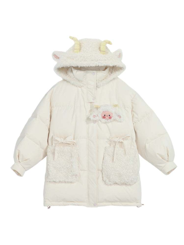 Blossom Pasture Lamb Puffer Coats-ntbhshop