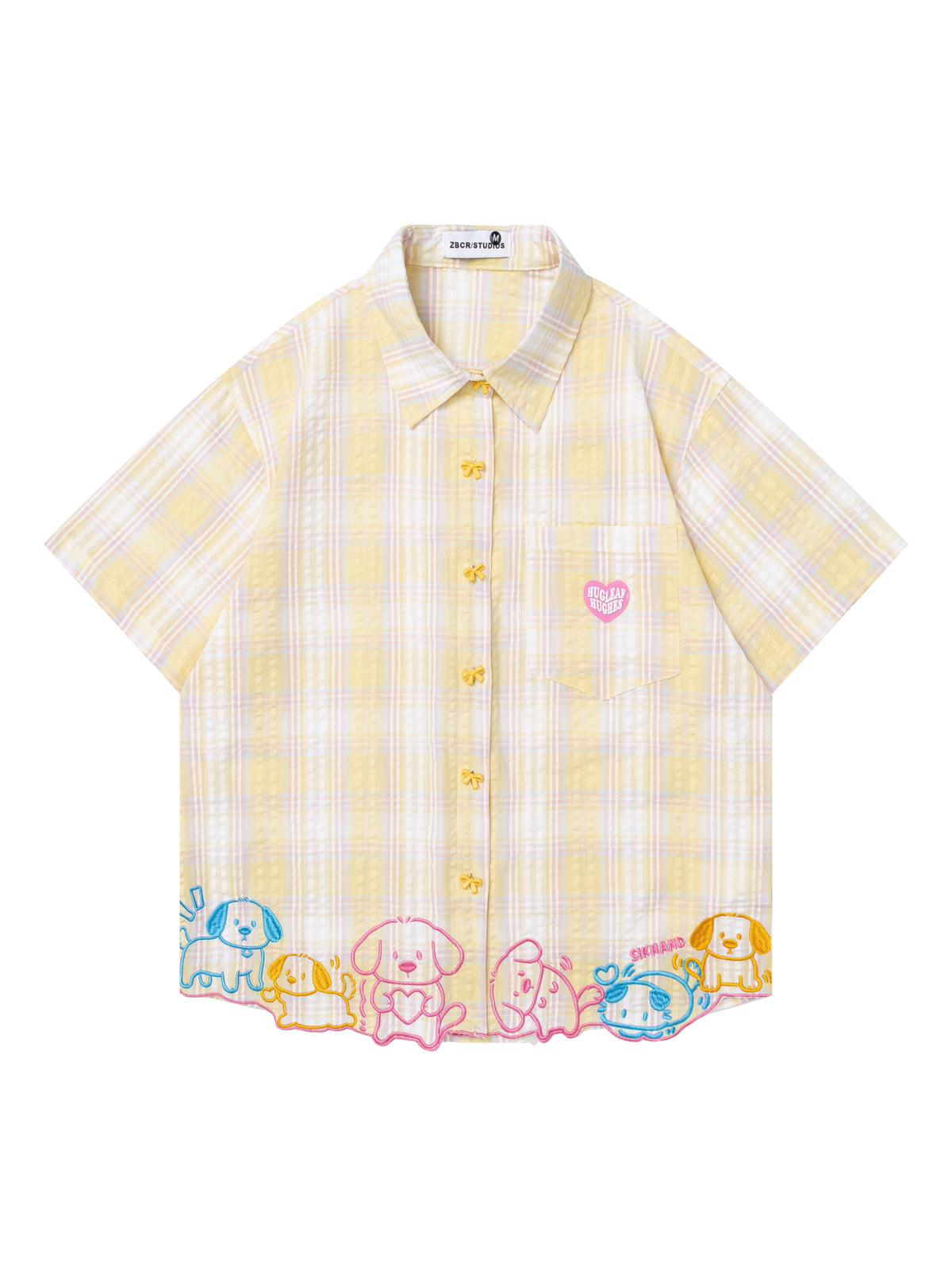 Puppy Pals Plaid Shirts-Tops-ntbhshop