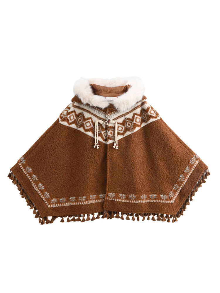 Hearthlight Tassel Hooded Cape-ntbhshop