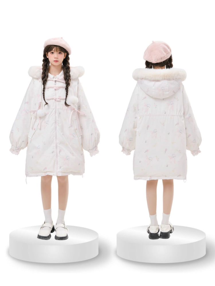 Cotton Candy Reversible Puffer Coat-ntbhshop