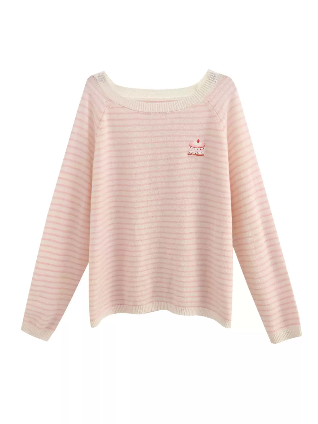 Strawberry Cake Wool Sweater-Tops-ntbhshop