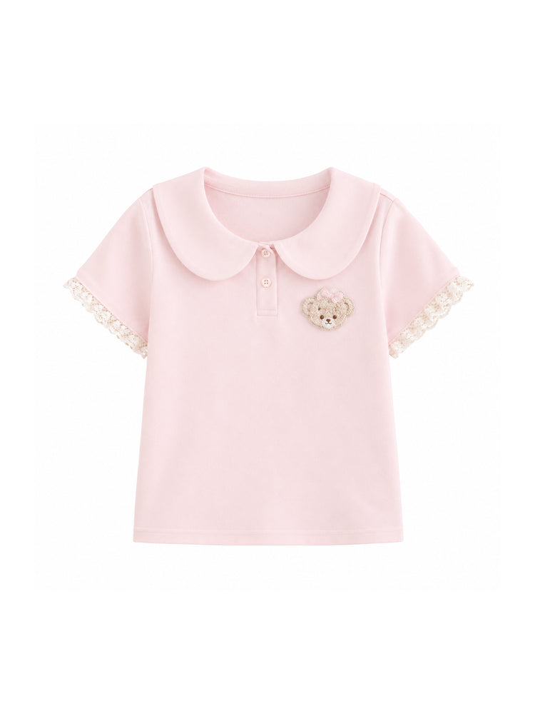 Bakery Bear Doll Collar Tops-Tops-ntbhshop