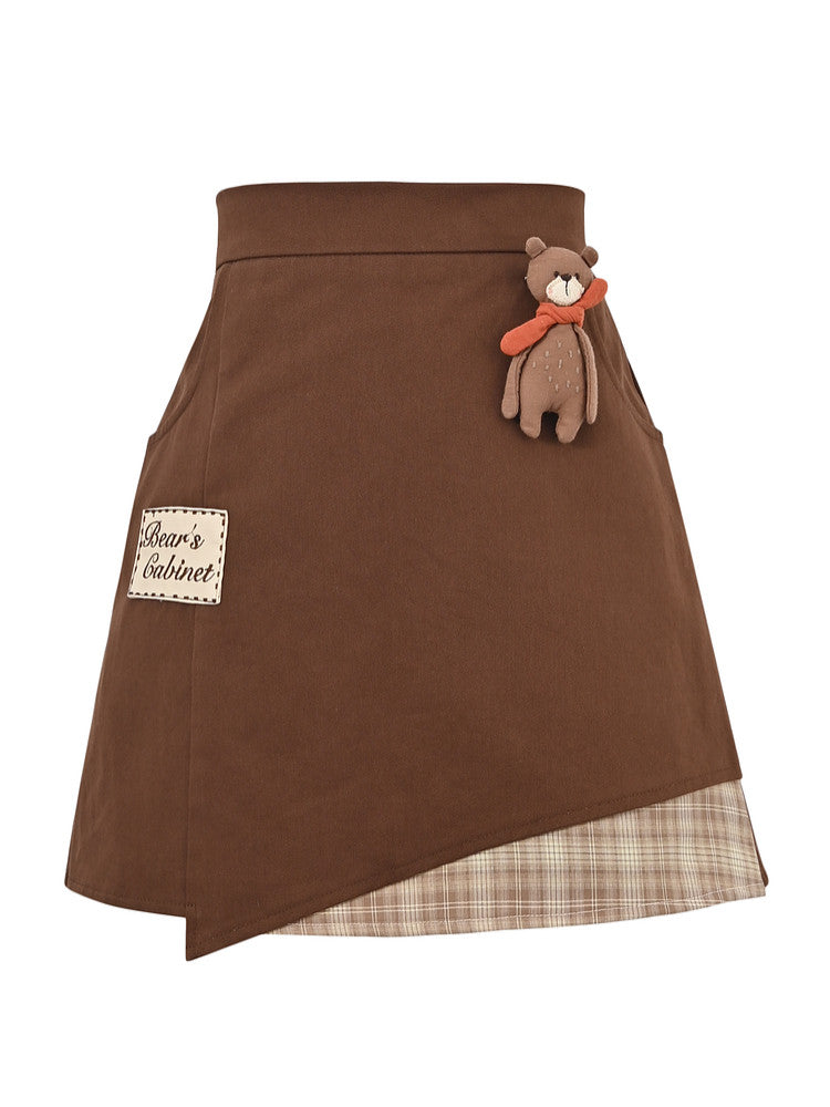 Bears Cabinet Patch Skirt-Bottoms-ntbhshop