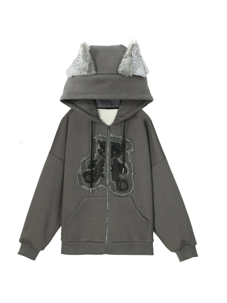 Gray Wolf Hooded Jacket & Slacks-ntbhshop