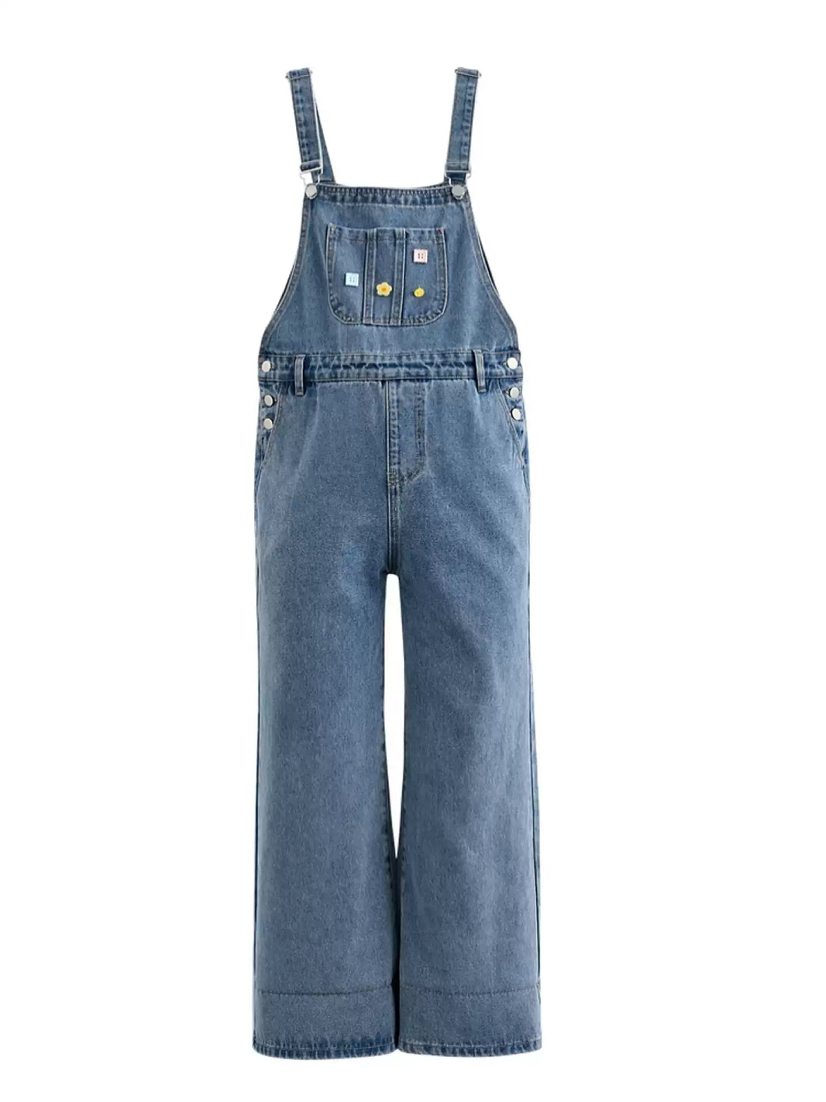 Sunny Picnic Denim Overalls-Bottoms-ntbhshop