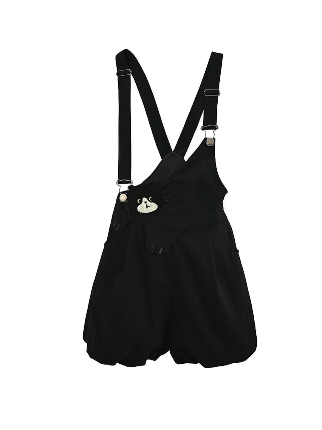 Milk Cat Overall Shorts-Bottoms-ntbhshop