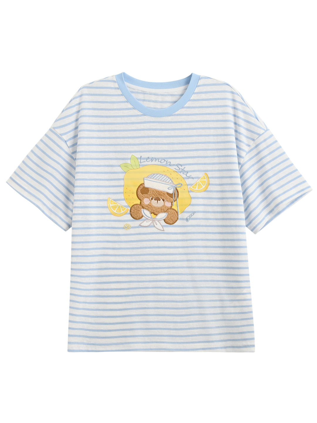 Lemon Sailor Bear Tee-Tops-ntbhshop