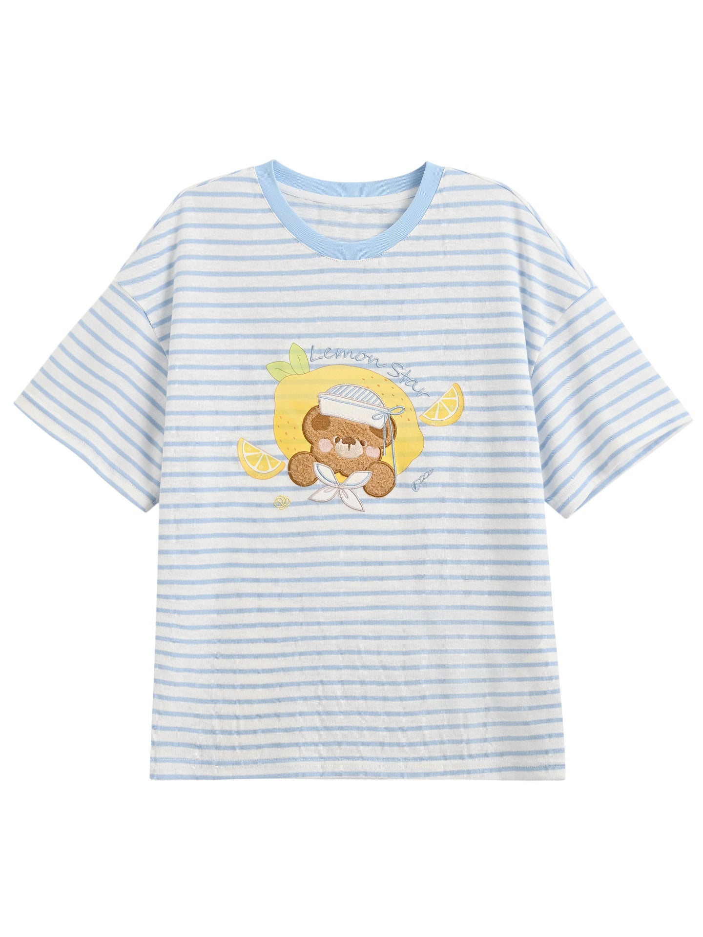 Lemon Sailor Bear Tee-Tops-ntbhshop
