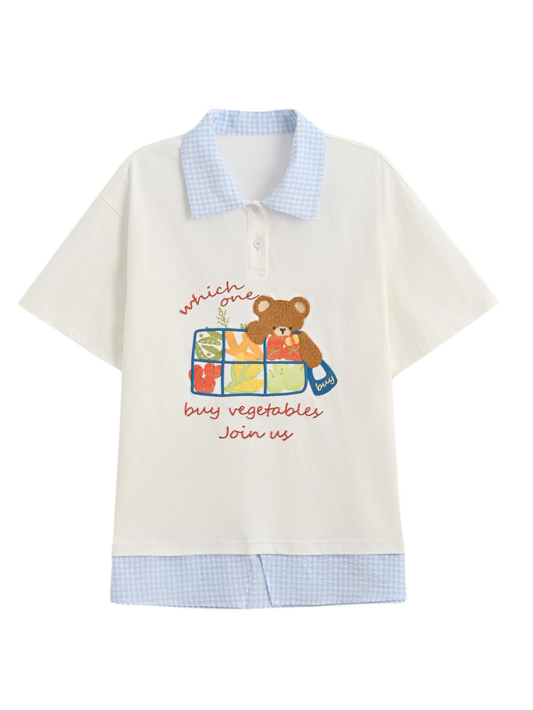 Market Bear Polo Top-Tops-ntbhshop