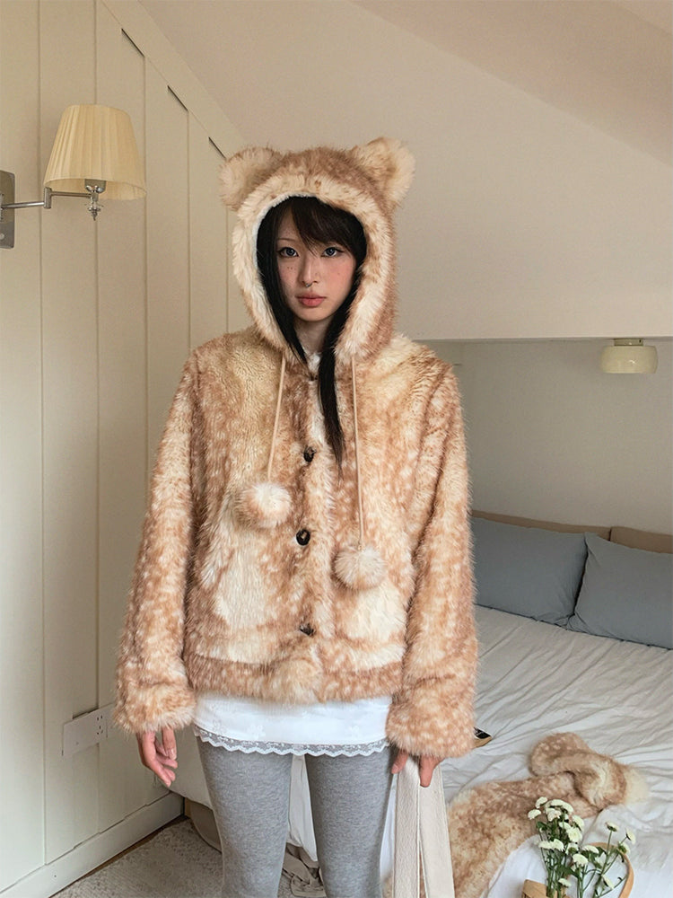 Snow Fawn Cozy Fur Jackets-ntbhshop