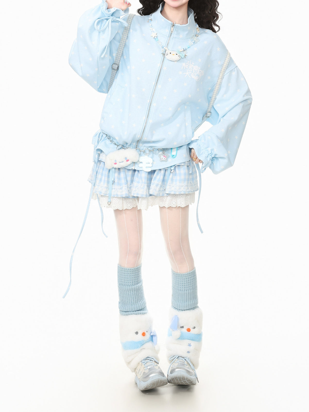 Milky Moon Stand-Collar Jackets-Outerwear-ntbhshop