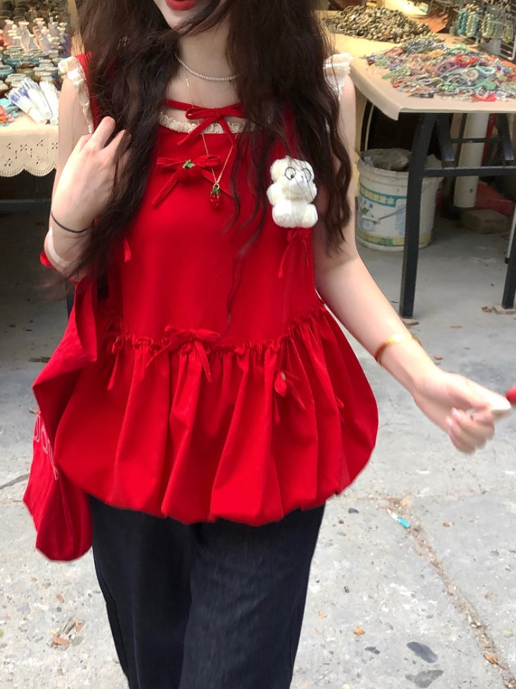 Cherry Pop Princess Bubble Blouses-ntbhshop