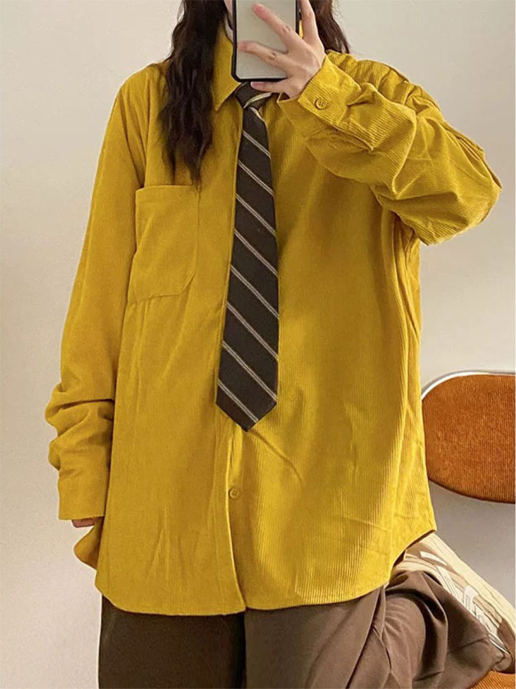 Autumn Archive Unisex Corduroy Shirts-ntbhshop