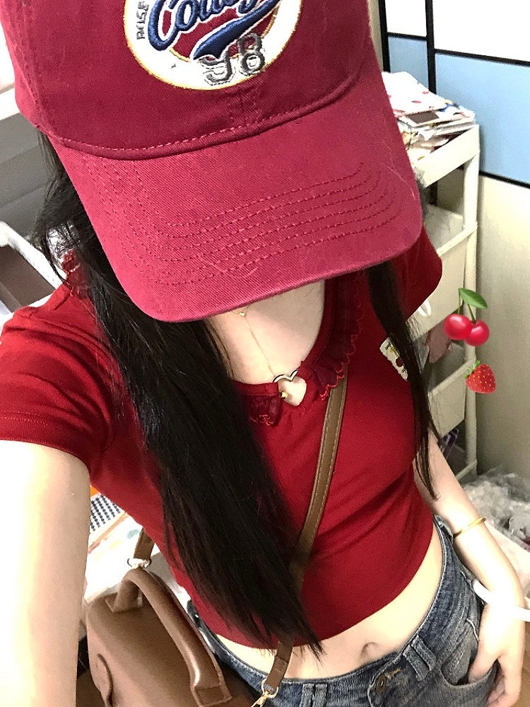 Heart Hollow Dopamine Crop Tops-ntbhshop