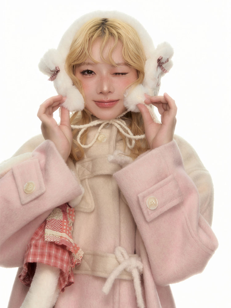 Snow Bunny Puff Earmuffs-ntbhshop