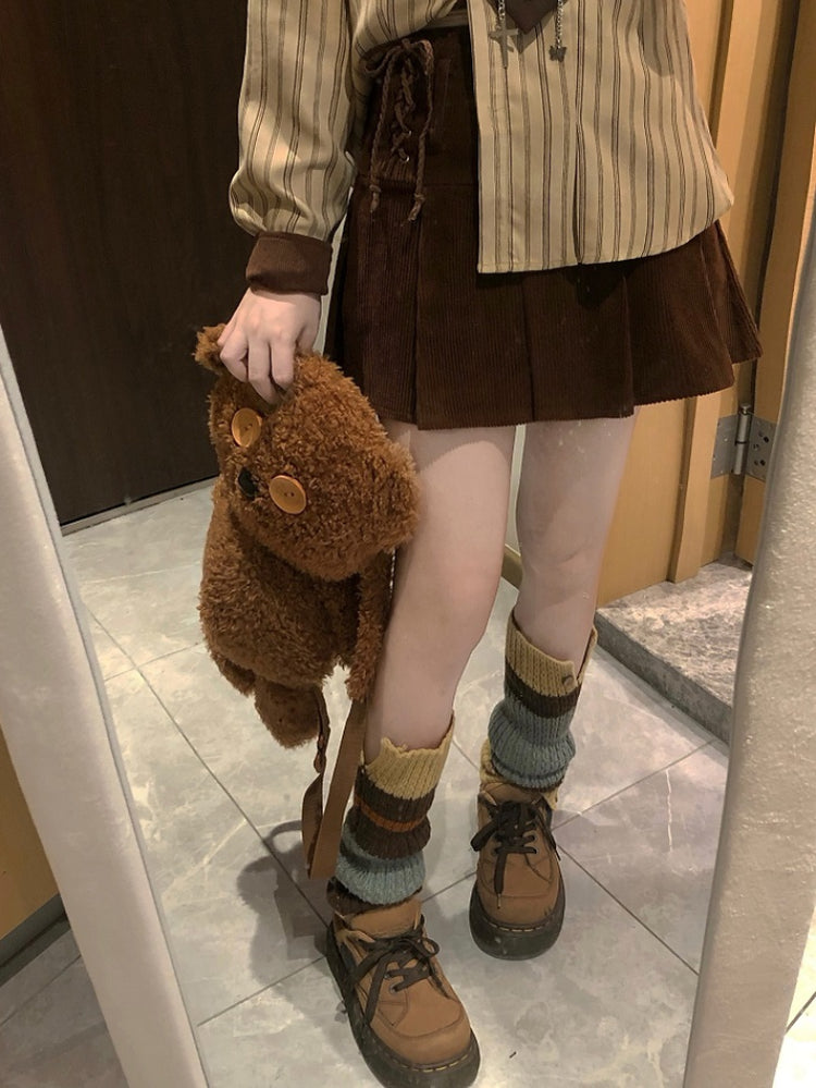 Autumn Confession Pleated Skirts-ntbhshop